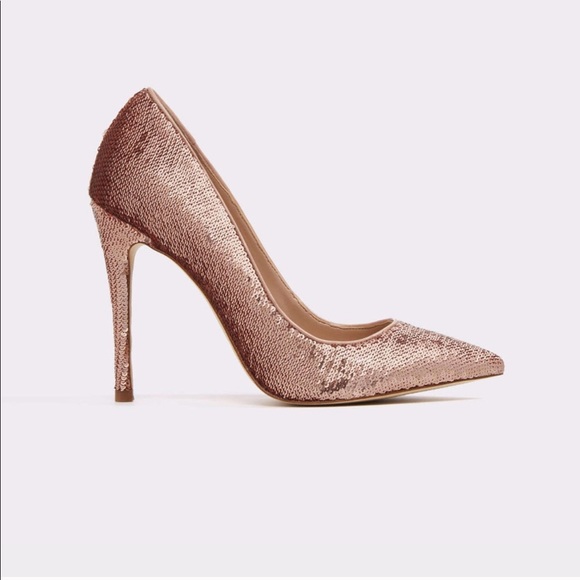 aldo rose gold shoes